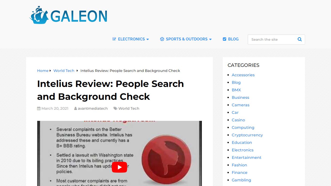 Intelius Review: People Search and Background Check - Galeon